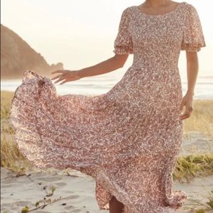 Revolve X Auguste the Label Puff Sleeve Boho Dress